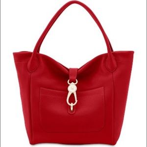 Like new DOONEY AND BOURKE red leather tote bag